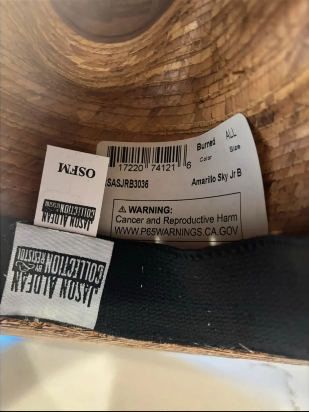 Jason Aldean Amarillo Sky Jr B Cowboy Hat (READ DESCRIPTION)